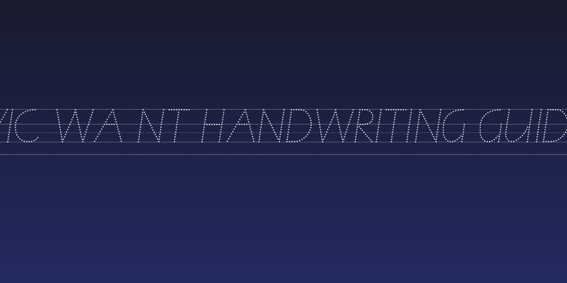 VIC WA NT Handwriting Guide Social Header