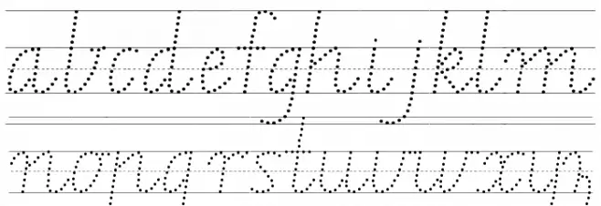 VIC WA NT Handwriting Guide Polices MINUSCULES