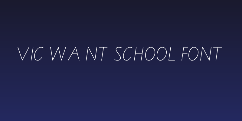 VIC WA NT School Font Social Header