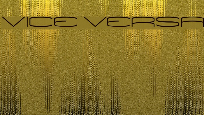 VICE VERSA Font examples
