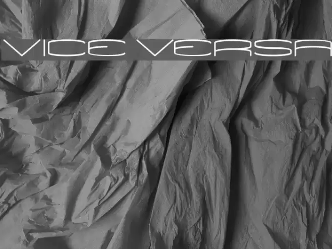 VICE VERSA Font examples