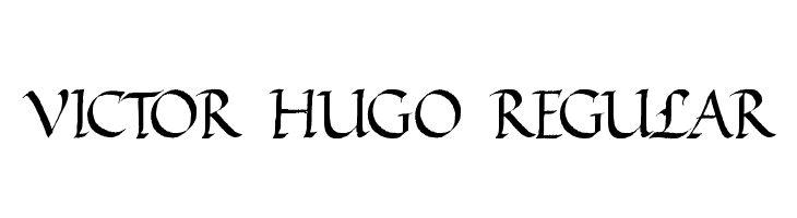 VICTOR HUGO Regular  नि: शुल्क फ़ॉन्ट्स डाउनलोड