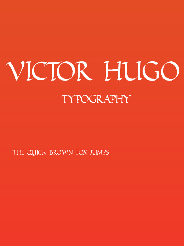 VICTOR HUGO Regular Poster