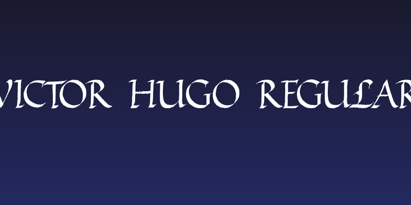VICTOR HUGO Regular Social Header