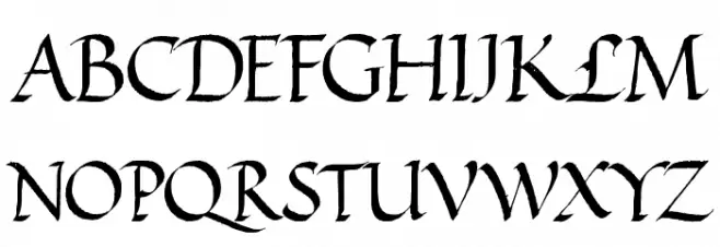 VICTOR HUGO Regular Font LOWERCASE