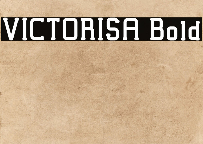 VICTORISA Bold Font examples