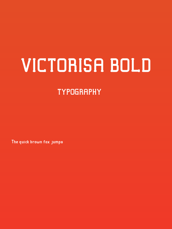 VICTORISA Bold Poster