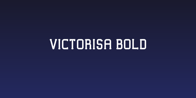 VICTORISA Bold Social Header