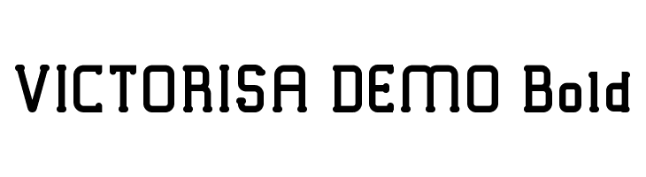 VICTORISA DEMO Bold  les polices de caractères gratuit tlcharger