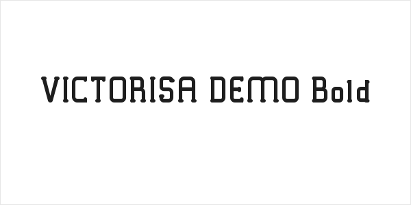 VICTORISA DEMO Bold Logo