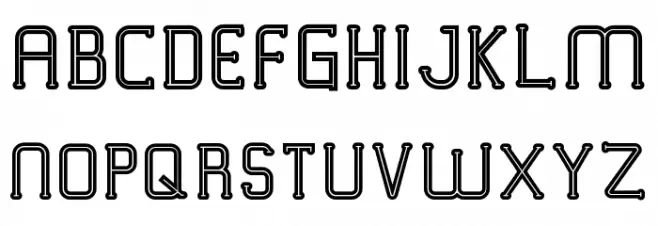 VICTORISA DEMO Inline Font OTHER CHARS