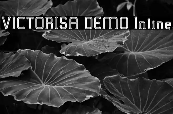 VICTORISA DEMO Inline Font examples