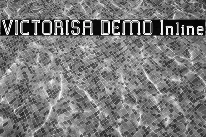 VICTORISA DEMO Inline Font examples