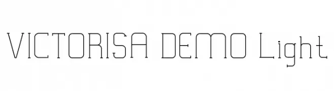 VICTORISA DEMO Light  Frei Schriftart Herunterladen