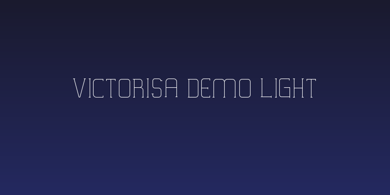 VICTORISA DEMO Light Social Header