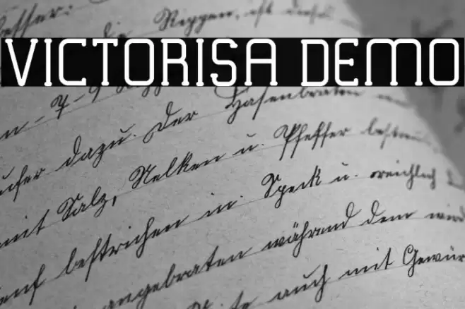VICTORISA DEMO Font examples