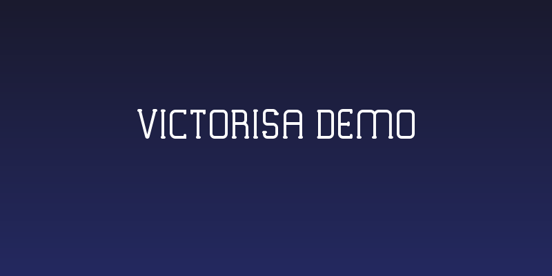 VICTORISA DEMO Social Header