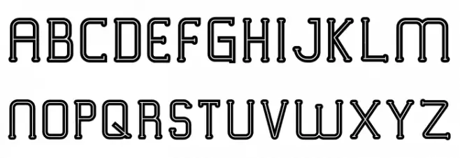 VICTORISA Inline Schriftart Groß
