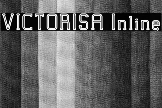 VICTORISA Inline Font examples