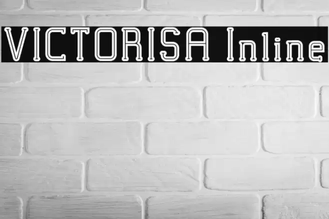 VICTORISA Inline Font examples