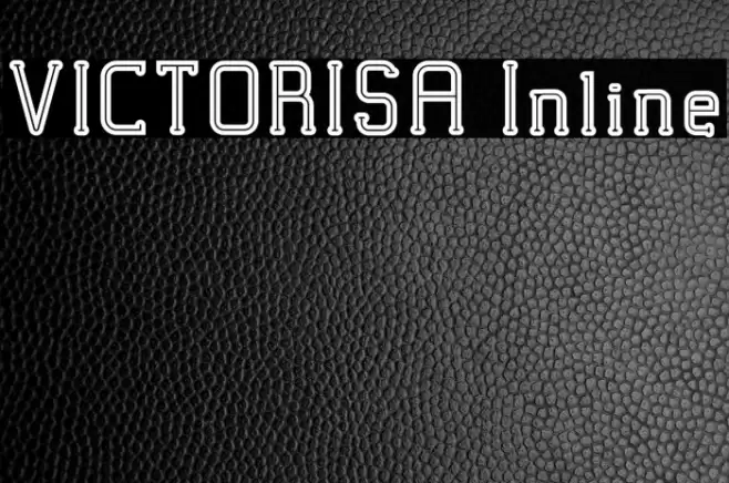 VICTORISA Inline Font examples
