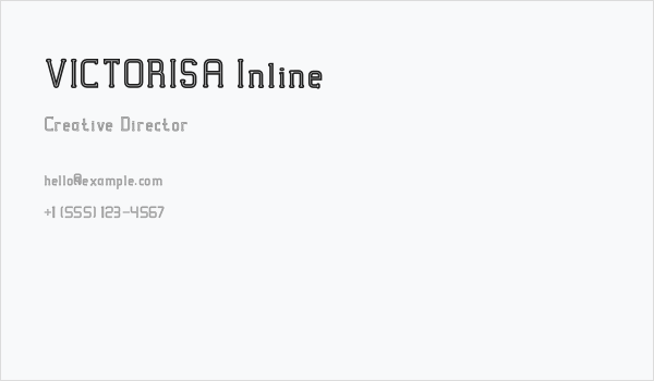VICTORISA Inline Business Card