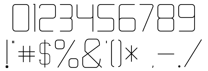 VICTORISA Light Font OTHER CHARS