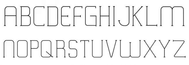 VICTORISA Light フォント 大文字
