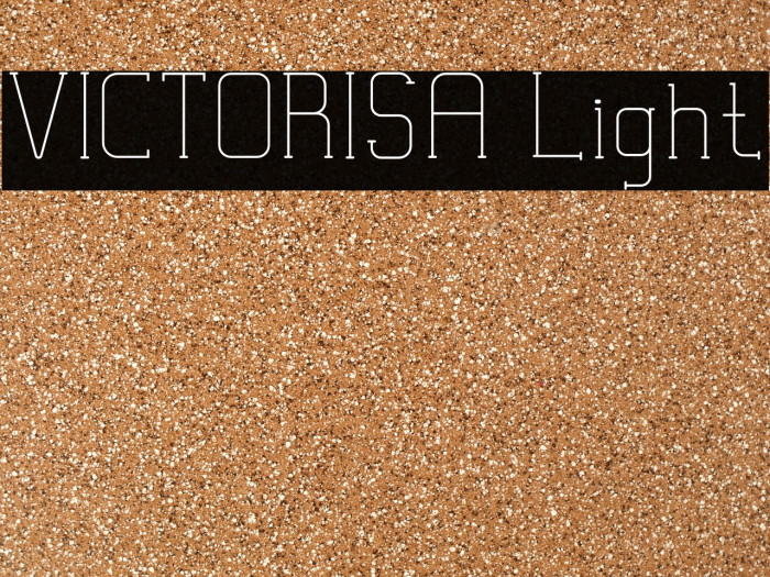 VICTORISA Light Font examples