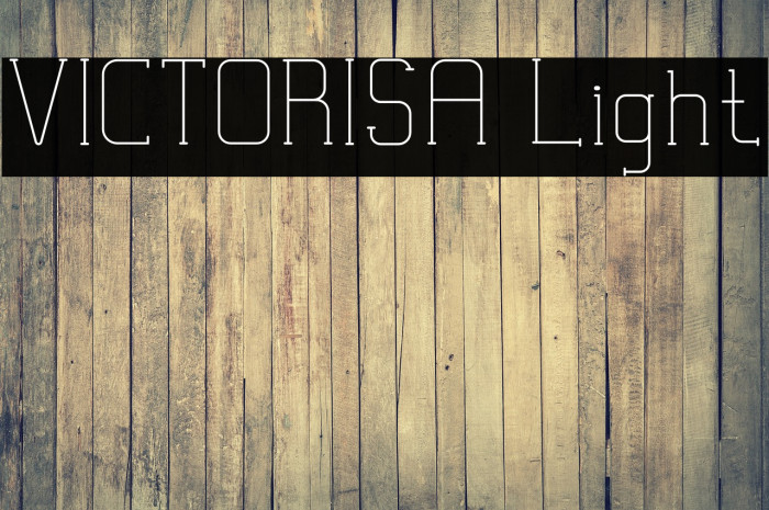 VICTORISA Light Font examples