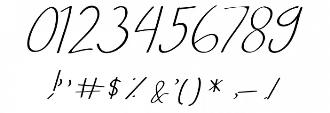 VICTORISA Script Font OTHER CHARS