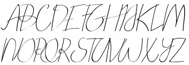 VICTORISA Script 字体 大写
