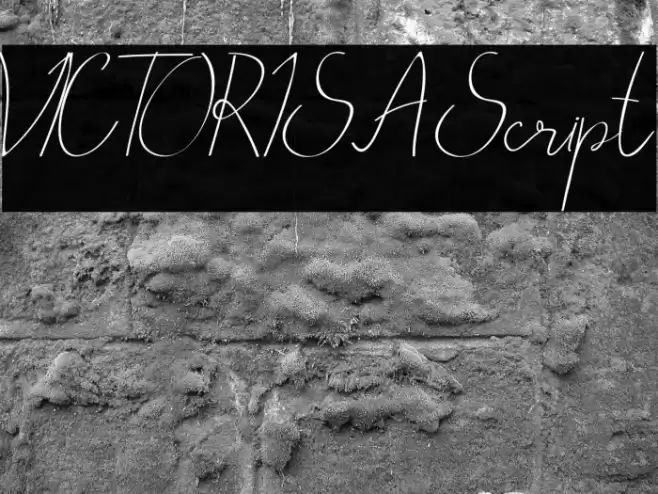 VICTORISA Script Font examples
