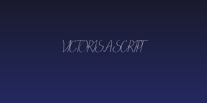VICTORISA Script Social Header