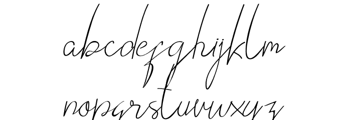 VICTORISA Script फ़ॉन्ट लोअरकेस