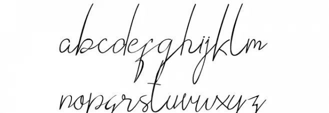 VICTORISA Script फ़ॉन्ट लोअरकेस