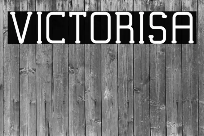VICTORISA Font examples