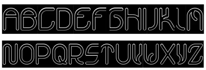 VICTORY-Hollow-Inverse Schriftart Groß