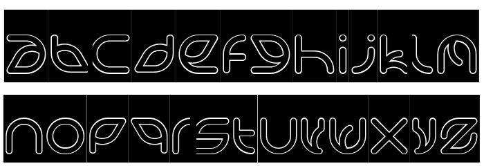 VICTORY-Hollow-Inverse Font LOWERCASE