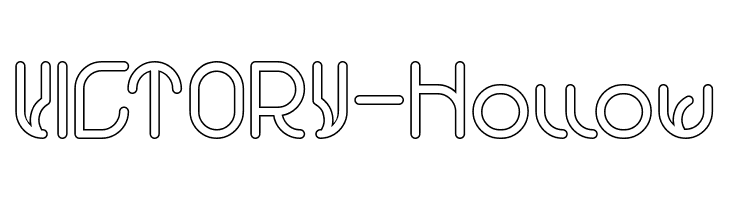 VICTORY-Hollow  font caratteri gratis