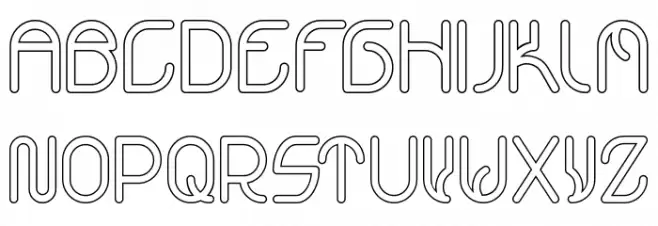 VICTORY-Hollow Schriftart Groß