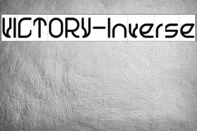 VICTORY-Inverse Font examples
