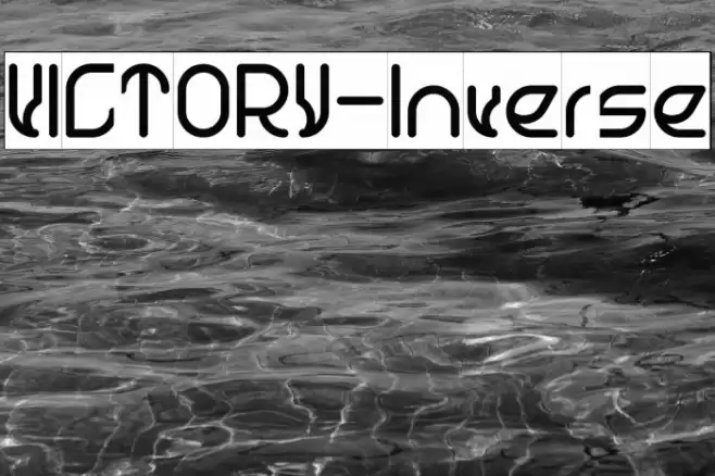 VICTORY-Inverse Font examples