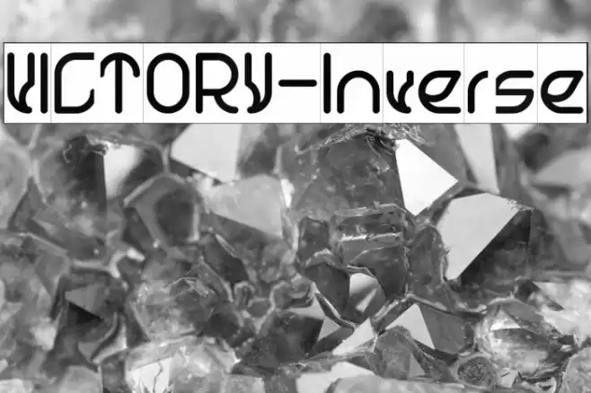 VICTORY-Inverse Font examples