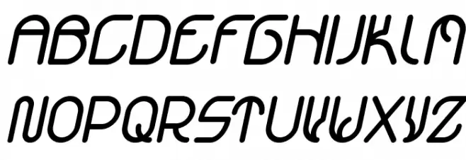 VICTORY-Italic Italic Caratteri MAIUSCOLE