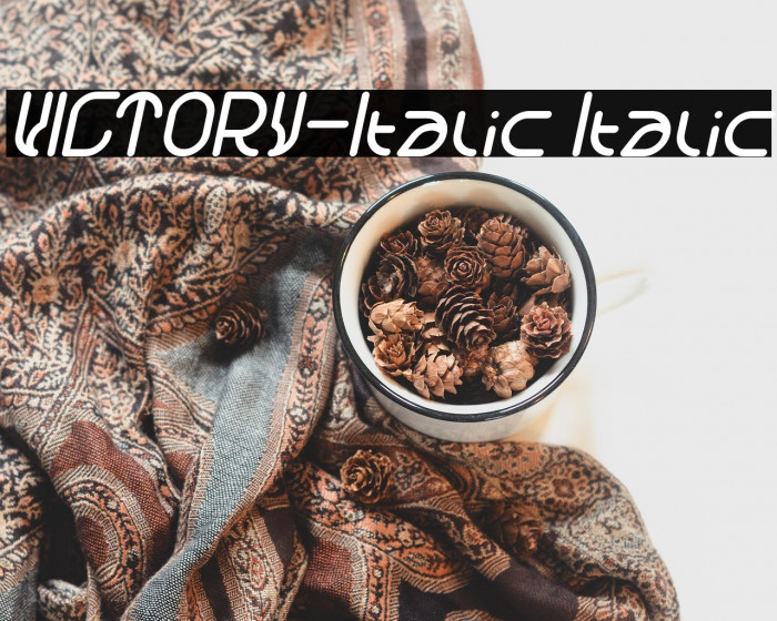VICTORY-Italic Italic Example 1