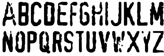 VIDEO PIRATE フォント 小文字