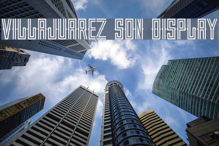 VILLAJUAREZ SON DISPLAY Font examples