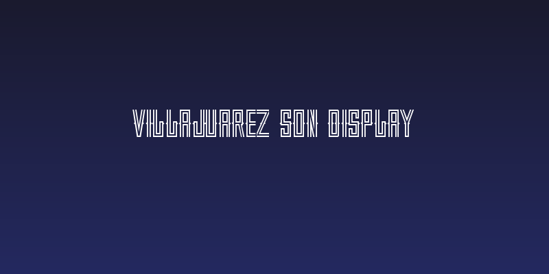 VILLAJUAREZ SON DISPLAY Social Header