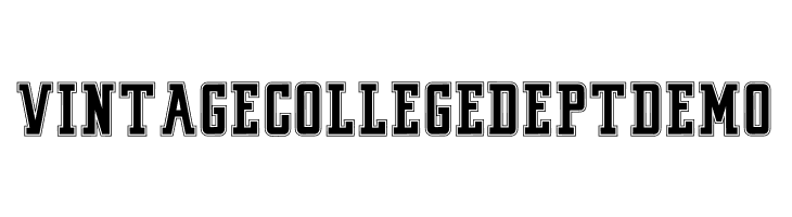 VINTAGE COLLEGE DEPT_DEMO_outli  免费字体下载